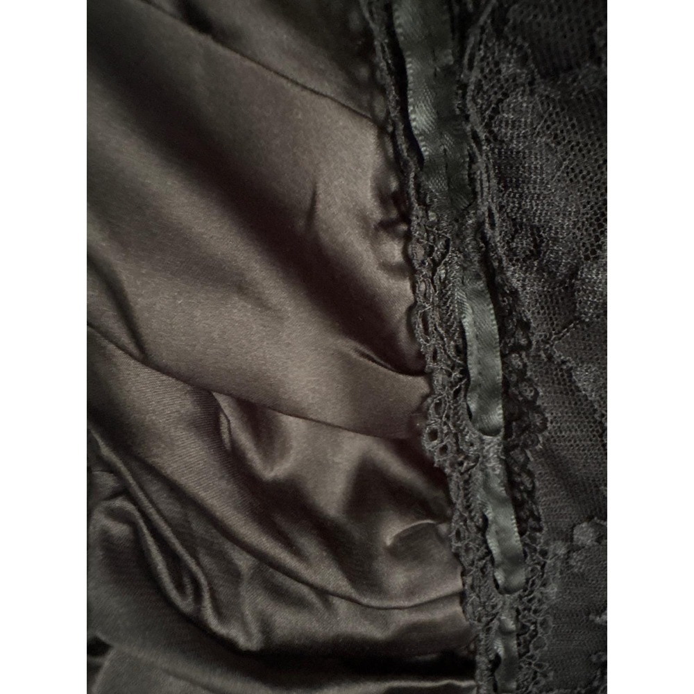 Y2K Gothic Black Corset Dress Dark Romance Fantasy Cosplay Festival  Alternative - Picture 7 of 7